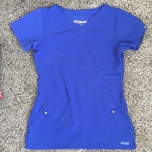 NWOT Greys anatomy blue scrub top